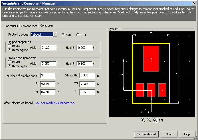 software crosschecking PCB component footprint and bom footprint.